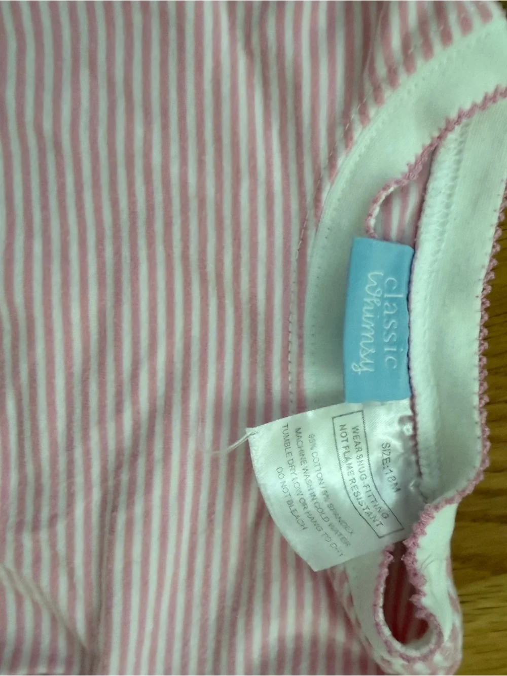 Classic Whimsy Pink Stripe Pajama Set